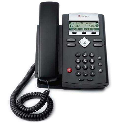 Preisvergleich Produktbild Polycom VoIP SoundPoint IP321 Desk Phone - Black(Certified Refurbished)