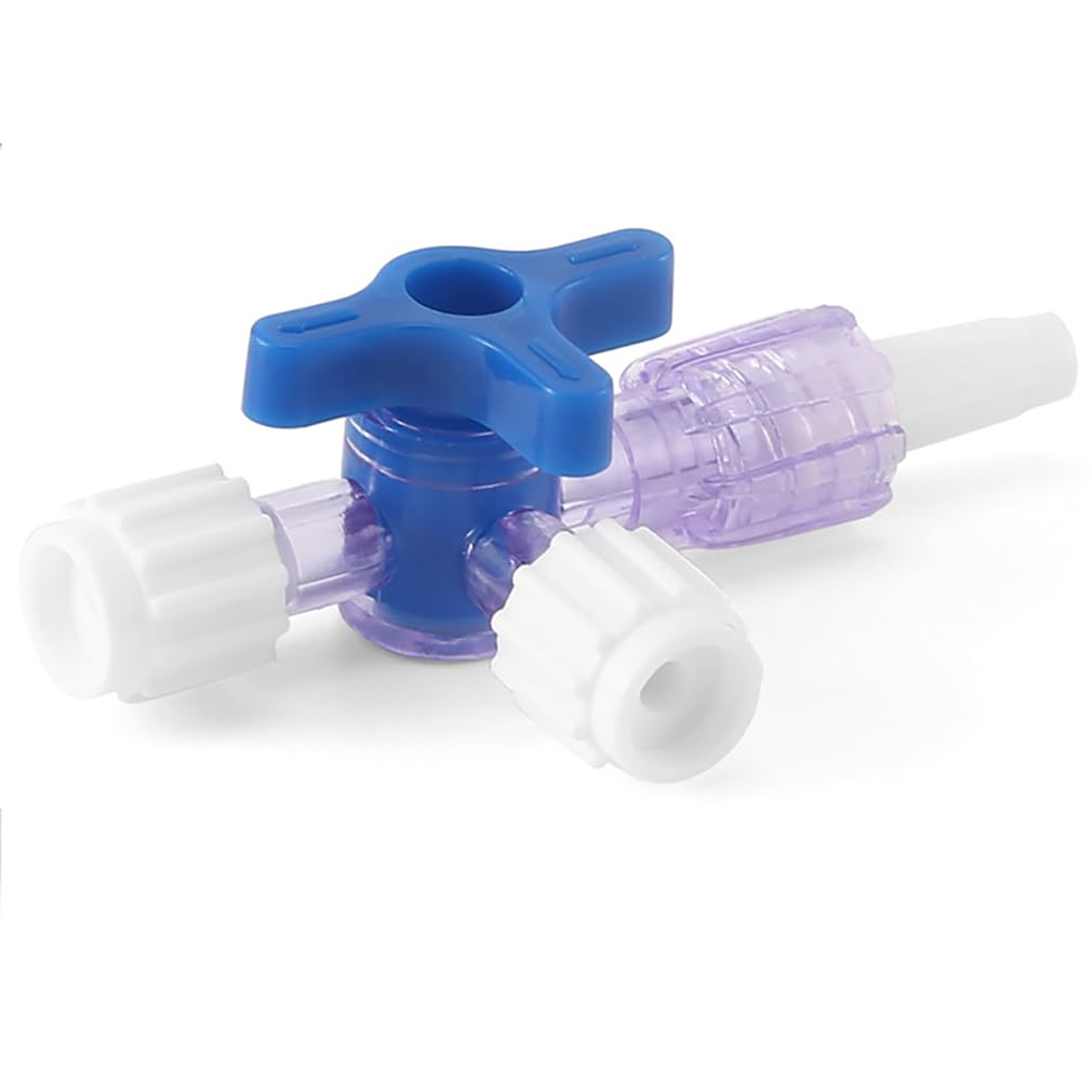 Llaves de paso de 3 vías con conexión Luer, llave de paso de inyección médica desechable, estéril, 10 unidades