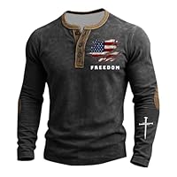 Men's Charlie Kirk This is The Turning Point USA Shirts Casual Long Sleeve T-Shirt A True Patriot American Flag Tops Charlie Kirk Freedom Shirts Christian Patriot