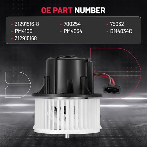 Image of BDFHYK AC Heater Blower Motor Fan 700254 Compatible with Volvo 2011-2018 S60, 2007-2016 S80, 2008-2010 V70, 2010-2017 XC60, 2008-2016 XC70,HVAC Blower Motor Assembly Replacement for PM4034 312915168