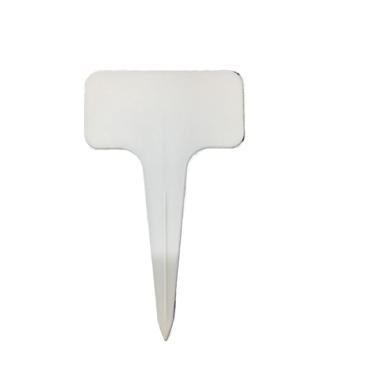 12 plastikowych etykiet na rośliny typu T | Wielokolorowe opakowanie 12 sztuk, 10x6 cm, wytrzymałe, wodoodporne, do markerów ogrodowych(White)