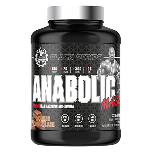 Image of Dexter Jackson Black Series Anabolic | Premium Lean Mass Gainer | Double Chocolate Flavor | 22 Serving, 6Lbs