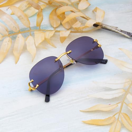 Image of Ted Smith Men's Women's UV Protection Metal Pilot Sunglasses