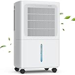 LEENON Dehumidifiers for Home 12L/Day Compressor Dehumidifier for Bedroom with Ultra-Quiet Sleep Mode Drying Clothes, Auto Off, 24H Timer, Continuous Drainage, Humidity Sensor, for Basement Home Damp