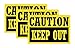 Caution Keep Out Sticker (3 Pack) by DCM Solutions