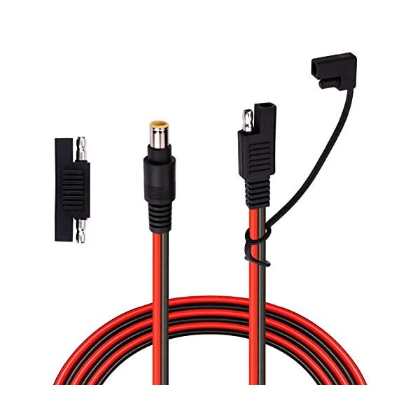 iGreely DC 8 mm auf SAE-Stecker-Adapter, 14 Gauge, Kabeldraht, kompatibel mit Explorer 160 240 500 1000 GZ, tragbare Backup-Station für Wohnmobil und Solargenerator, tragbares Solarpanel, 1,8 m