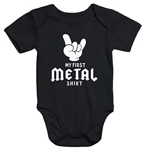 MoonWorks Kurzarm Baby Body My First Metal Shirt Hardrock Heavy Metal...