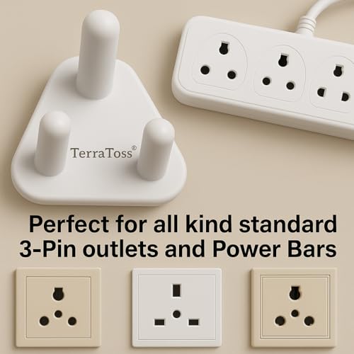 Image of Switch Board Cover for Kids Safety [6 Piece] | Socket Protector for Kids | Plug Protector Baby Safety 1Pcs-Power Plug(15A), 5Pcs-Normal Plug(5A) (6 Pieces)