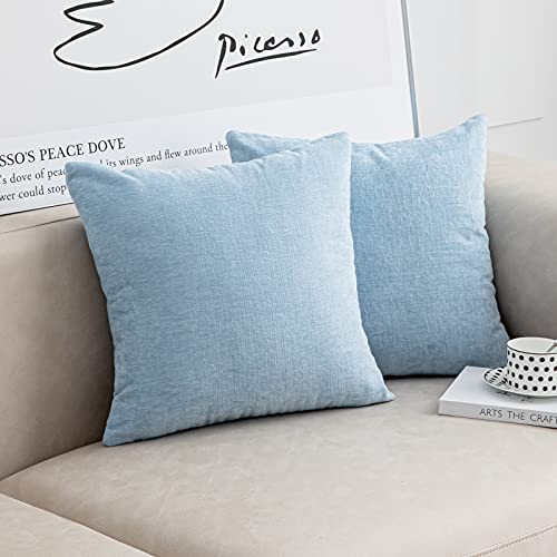 pale blue pillows