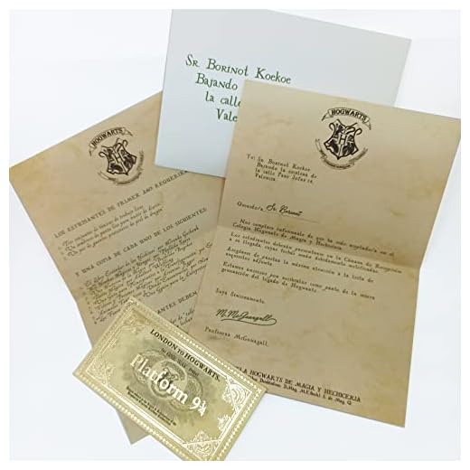 Carta aceptación escuela de magia, personalizada en Español