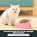 Bulldog Bowl Anti-Slip Dog Cat Dish Detachable Rubber Dog Bowl Pet Sterile Tilted Pet Feeder Slope Base (Pink, 2 Cup (Small/Medium Dog))