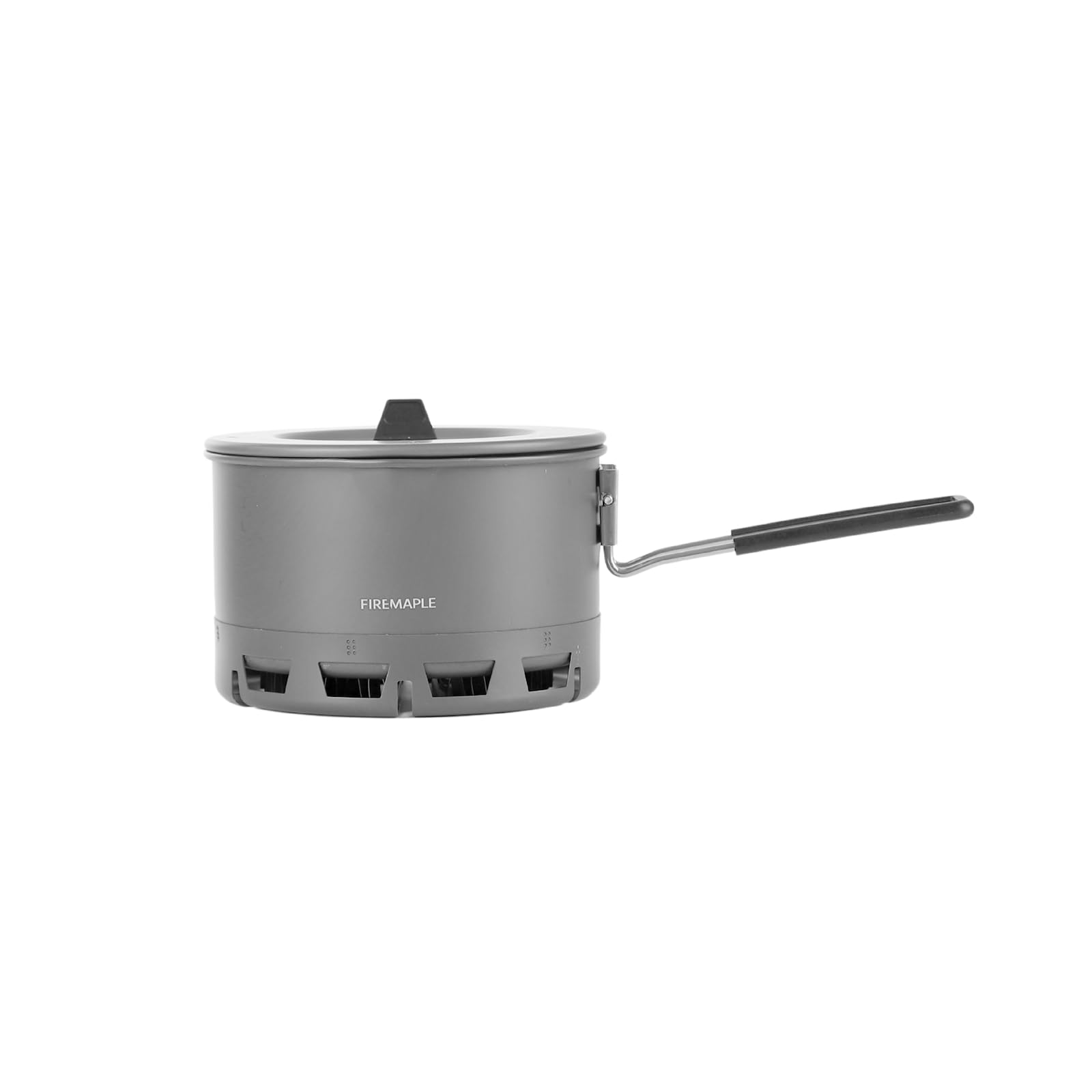 Fire-Maple Petrel Ramen Pot Ultralight 800ml Aluminum Camping Pot with Heat Exchange Ring - 188g Backpacking Cook Pot with Heat-Proof Folding Handle Fits 3/4 Arm Stoves