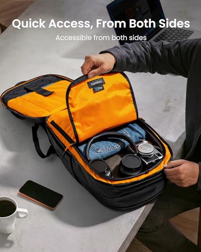 Image of tomtoc Laptop Backpack 26L X-Pac, Large Business Work Bag Fits 15.6-16 Inch Laptop, Water-Resistant Durable Computer Travel Backpack for Business Trip, Weekend Getaway