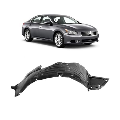 ECOTRIC Front RH Fender Liner Panel Compatible with 2009-2014 Nissan Maxima Replace for 63842ZX70A NI1249119 Wheel Liner Splash Shields Guard Right Side