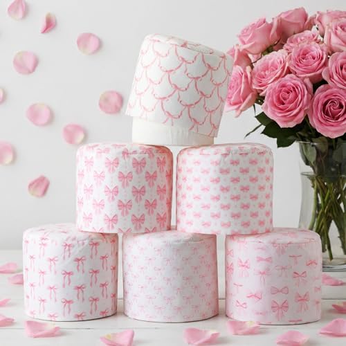 Hoolerry 6 Pcs Decorative Toilet Paper Roll Cover Fit Regular Rol...