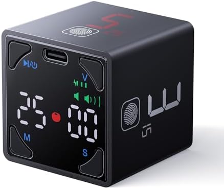 Pomodoro Timer Cube, Productivity Timer, Pause & Resume, Silent, ...