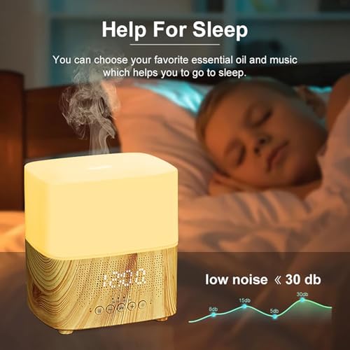 Diffuseur d'huiles essentielles design avec enceinte et LED