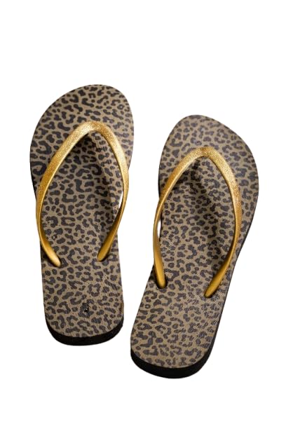 shunya Premium Leopard Print Flip Flops for Women, EVA Sole with UV Printed Design, Stylish & Durable Women's Slippers-picture-46