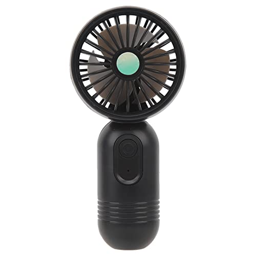 Mini Ventilador de Mano, Ventilador de Mano Personal PC ABS 400 Mah, Viento Potente para el Hogar (BLACK)