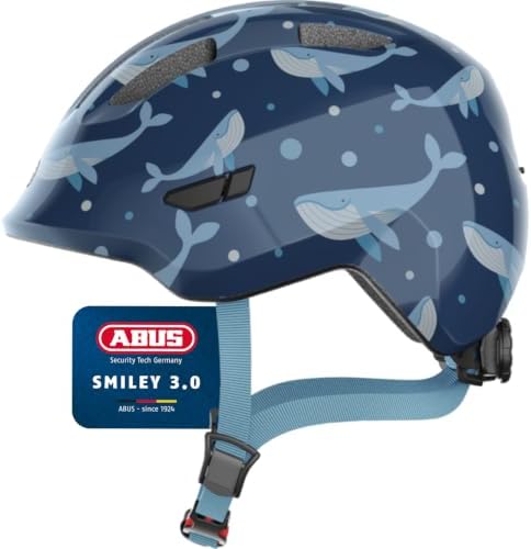 ABUS Kinderhelm Smiley 3.0 - Fahrradhelm mit tiefer Passform, kin...