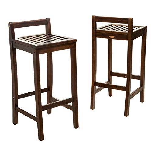 Christopher Knight Home Riviera Wood Barstool, Rich Mahogany
