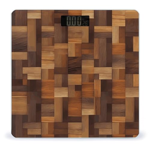 Báscula Digital de Baño con Pantalla LED Clara y Plataforma de Vidrio Templado