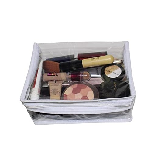 4 Organizadores Necessaire De Maquiagem/cosméticos Transp.