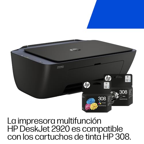 Miniatura 3 de HP DeskJet 2920, Impresora Multifunción de Inyección de Tinta a Color | Wi-Fi de Doble Banda, Panel LCD, HP Smart App, Impresión, Copia y Escaneo, 3 Meses de Instant Ink incluidos, Negro