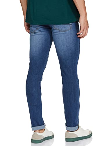 Image of Spykar Men's Mid Rise Skinny Fit Jeans