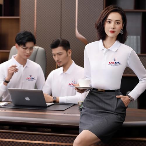 Custom Polo Shirts Design Your Own Personalized Long Sleeve Polo Shirt for Men/Women miniatura 4