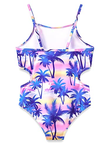 Stylish Swimsuit for Teen Girls/Young Women - Palm Tree Holiday Beach Pattern Bathing Suit Size 82