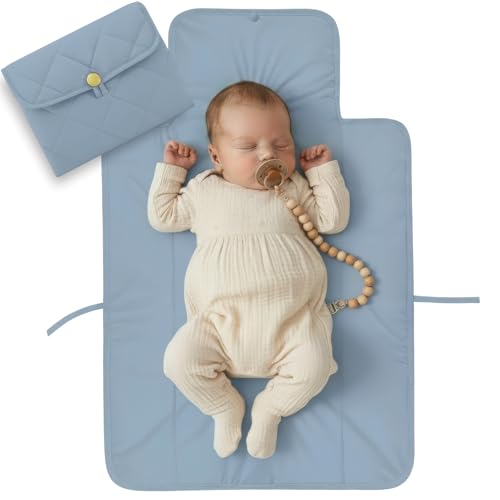 Image of Portable Diaper Changing Pad - Soft and Easy to Clean Diaper Changing Mat for Babies - The Perfect Lightweight and Foldable Pad for Traveling
