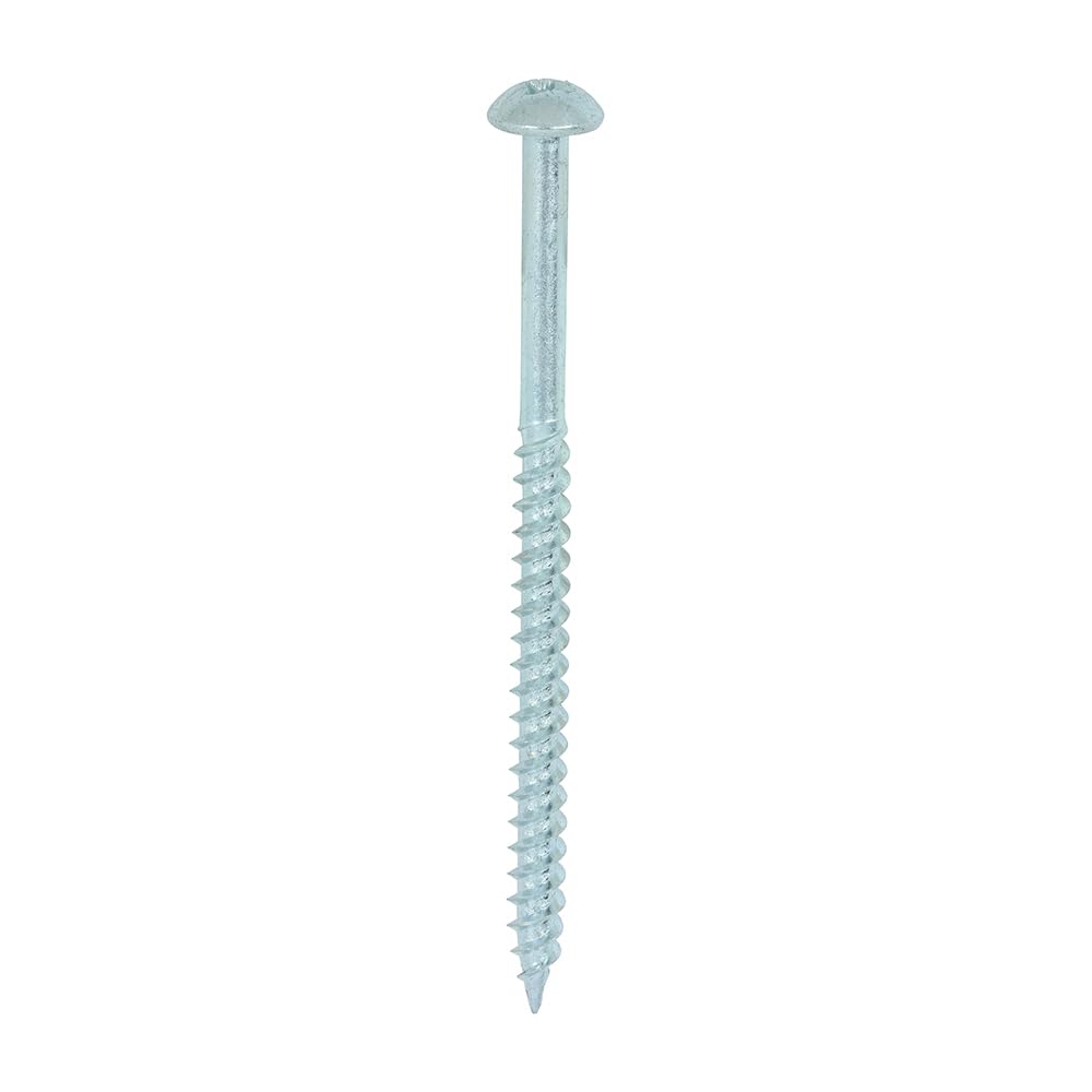 TIMCO PZ2 Round BZP Twin Woodscrews - 10 x 3 - Zinc Plated - Box of 200