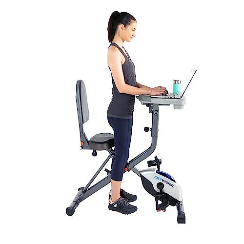 Exerpeutic Exerwork 2000I Bluetooth Folding Exercise Desk Bike With 24 Workout Programs And Free App #TOP7