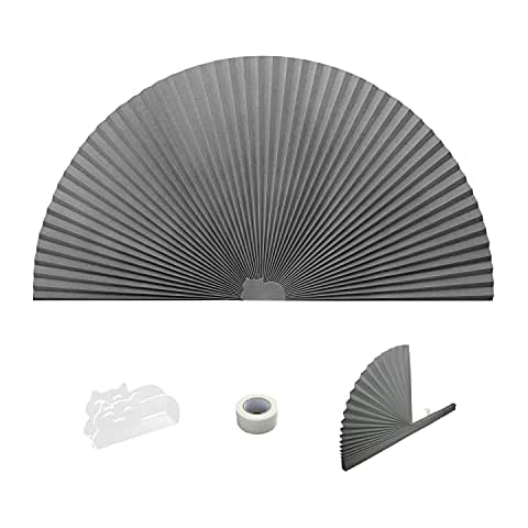 SHERY Arch Window Pleated Blinds 72” X 36” Cover