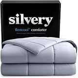 Silvery Silver-Infused Cooling Comforter