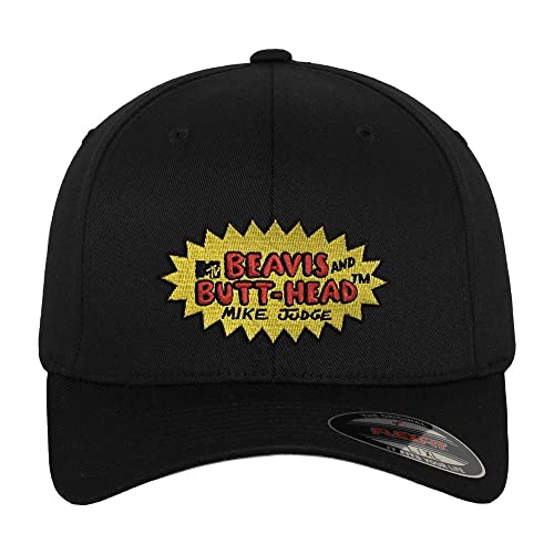 Casquette de baseball Beavis and Butt-Head Flexfit noire pour style urbain