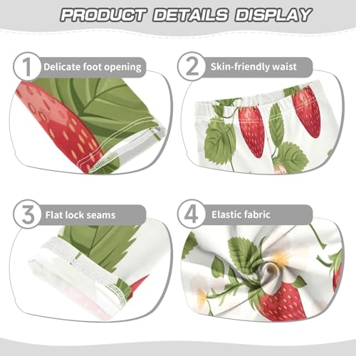 Toddler Girls Leggings Printed Yoga Pants Leggings Fruit Strawberry One for Kids3