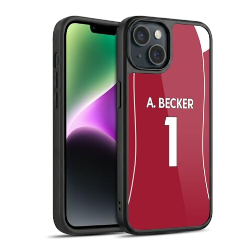 Coque Liverpool FC Alisson Becker iPhone 14 finition gel haute densité