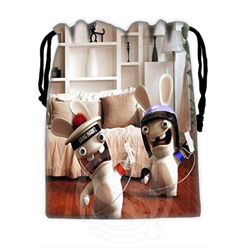 Ubersweet® Céu Custom Rayman Raving Rabbids Receber Saco De Armazenamento Sacos de Cordão Personalizado Impresso Sacos de Compressão 122 cm Armazenamento sacos-picture-11