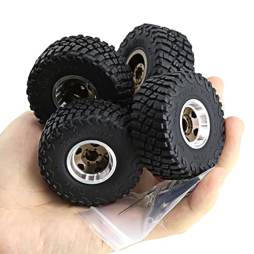 Pneus de rechange haute précision hexagone 6mm pour châssis premium TRAX44M et FCX24 - 5