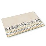 BLUYIG Entrance Floor Mat Doormat Personalized, Spring Lavender Flower Welcome Door Low Profile Non Slip Entry Rugs for Bathroom Kitchen Home Front Decor, 17x30 Inch, Vintage Floral