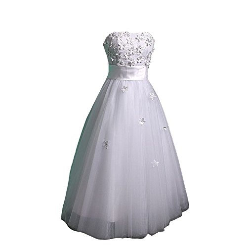 Kivary-Womens-White-Lace-Floral-Tulle-Short-Tea-Length-Beach-Bridal-Wedding-Dresses-A-Line-US-18W