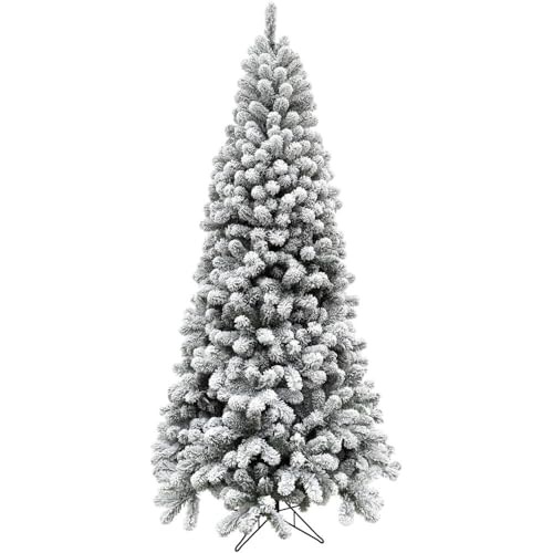 Fraser Hill Farm 9 Ft. Flocked Christmas Tree, Unlit