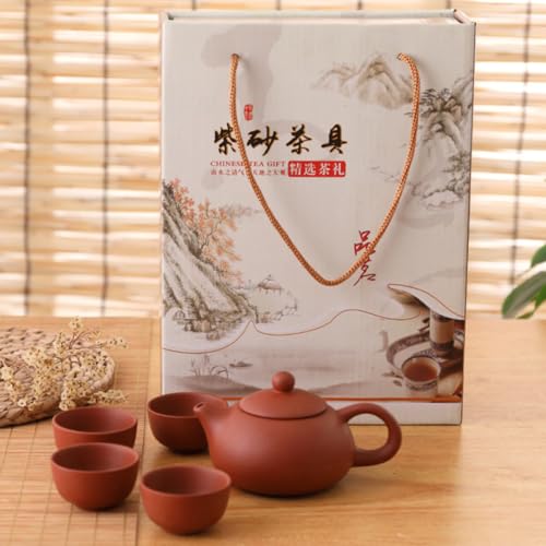 Tetera de cerámica morada con filtro integrado para un té Pu-erh sin residuos 7