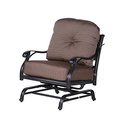 Patio Sparta Luxury High Back Club Motion Chair With Cushion For Outdoor Or Living Room Furniture #TOP18
