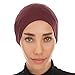 Ayisah Hijab Caps Underscarf for Women – Plum Hijab Cap Underscarf Turban Dreadlocks Tube – Muslim Accessories Headscarf Wrap - Islamic Hajib Headwrap Tube Fashion Solid Color (Plum)