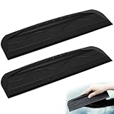 BRRDAQU 2 Stück Auto Abzieher Silikon Wasserabzieher Weiches Fensterabzieher mit Flexibler Gummilippe Vielseitiger Glasabzieher Ohne Griff Wasserabstreifer für Auto Fenster Spiegel Dusche (25 * 7cm)