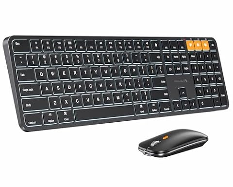 ProtoArc KM100-A Backlit Bluetooth Keyboard Mouse Combo for Mac, Black — $53.99 (18% off)