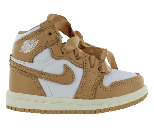 Image of Nike Jordan 1 Retro High Original Leather Infant /Toddler Shoes